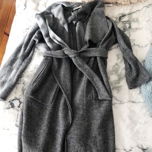 Zara Basic Outerwear tie jacket